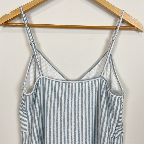 Princess Polly Arley Mini Dress Striped Shimmer Size 10 - Picture 5 of 11
